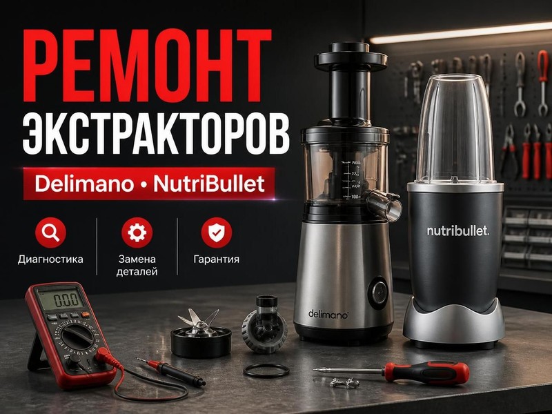 Ремонт экстракторов питательных веществ Delimano, NutriBullet — Алексей, фото