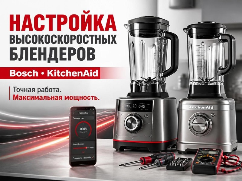 Настройка высокоскоростных блендеров Bosch, KitchenAid — Евгений, фото