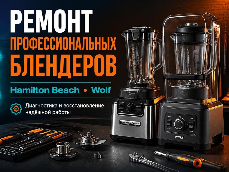 Ремонт профессиональных блендеров Hamilton Beach, Wolf — Игорь, фото