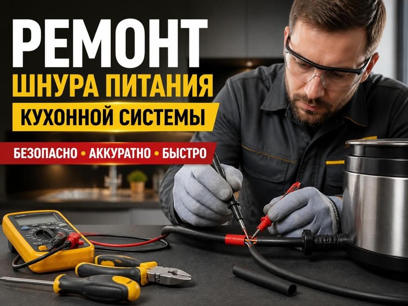 Ремонт шнура питания кухонной системы — Николай, фото