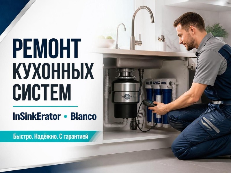 ремонт кухонных систем Insinkerator, Blanco — Владимир, фото