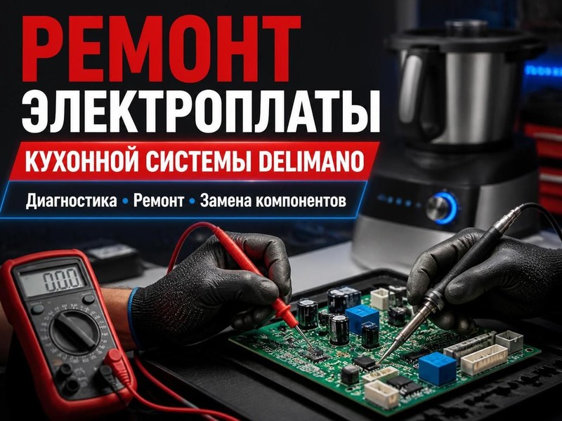 Ремонт электроплаты кухонной системы Delimano — Сергей, фото