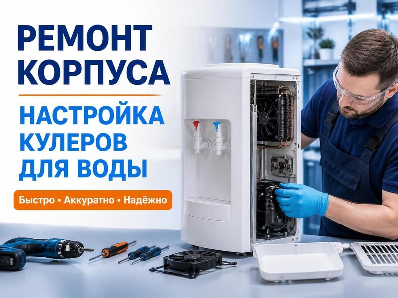 Ремонт корпуса и настройка кулеров для воды — Сергей, фото