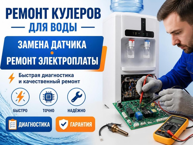 Замена датчика и ремонт электроплаты в кулере