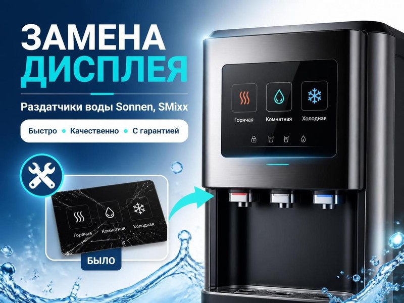 Замена дисплея в раздатчике воды Sonnen, SMixx — Дмитрий, фото