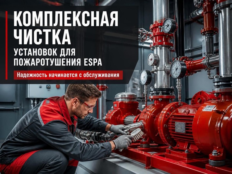 Комплексная чистка установок для пожаротушения Espa — Владимир, фото