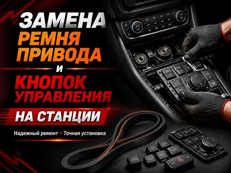 Замена ремня привода и кнопок управления на станции — Павел, фото