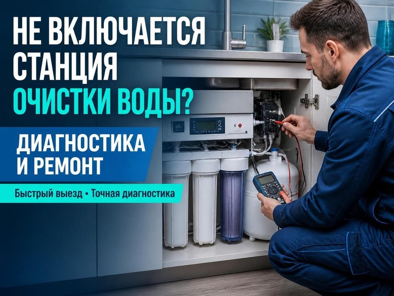 Не включается станция очистки воды – диагностика и ремонт — Дмитрий, фото