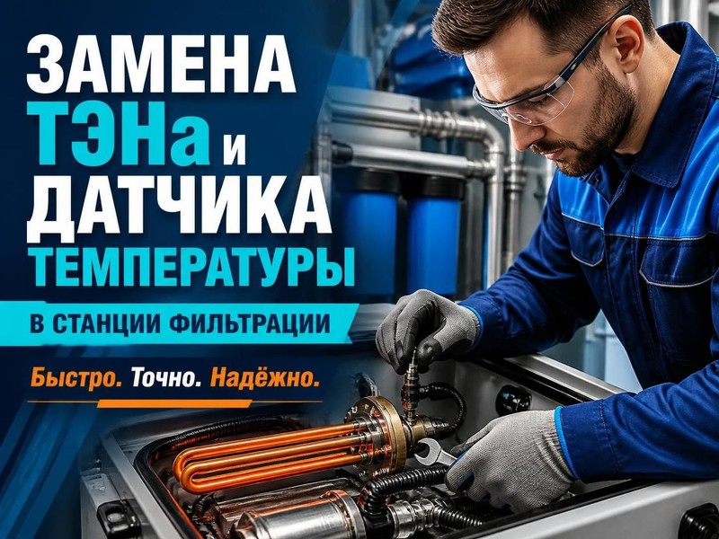 Замена ТЭНа и датчика температуры в станции фильтрации — Олег, фото