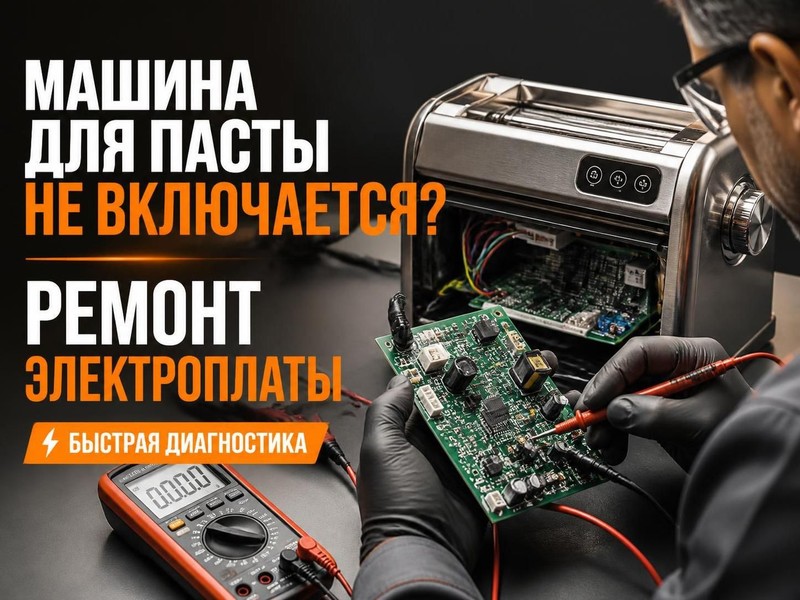 Машина для пасты не включается: ремонт электроплаты — Олег, фото