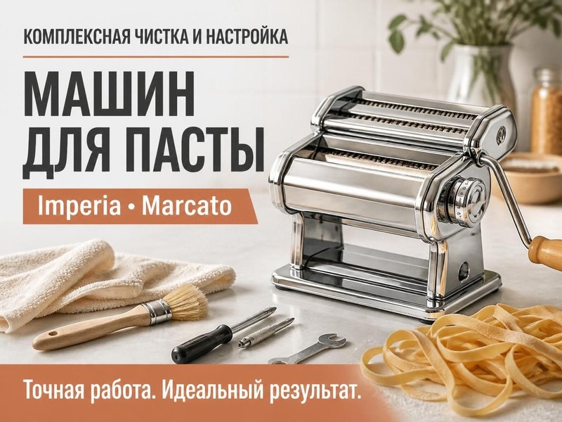 Комплексная чистка и настройка машин для пасты Imperia, Marcato — Игорь, фото