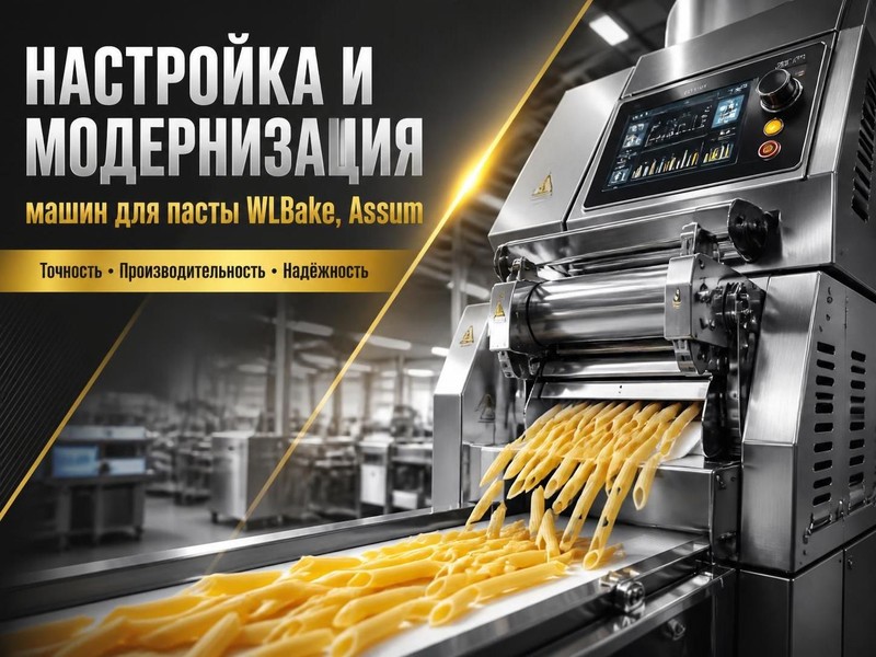 Настройка и модернизация машин для пасты WLBake, Assum