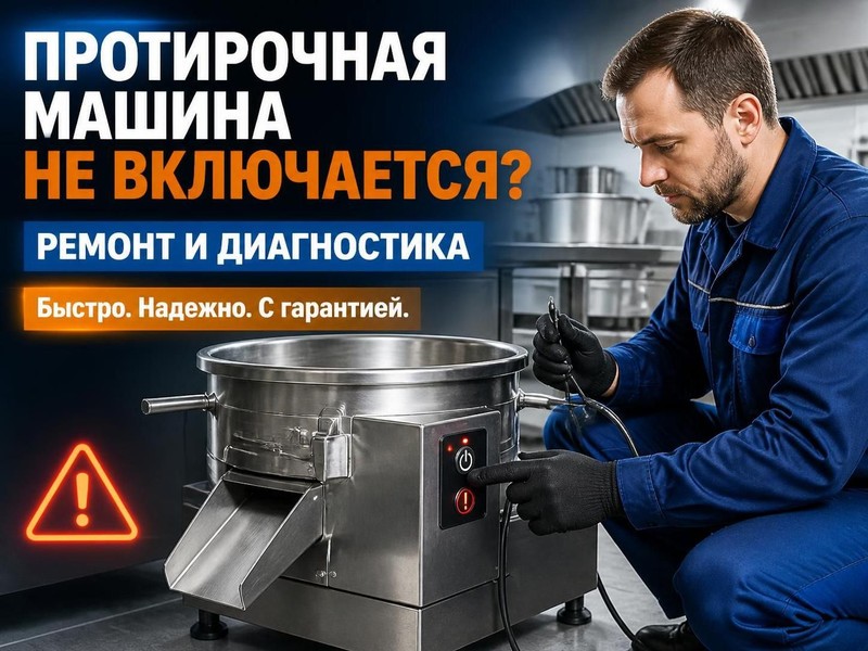 Протирочная машина не включается: ремонт