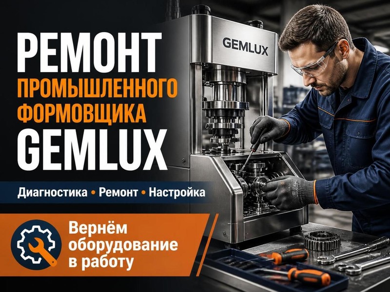 Ремонт промышленного формовщика GEMLUX — Михаил, фото