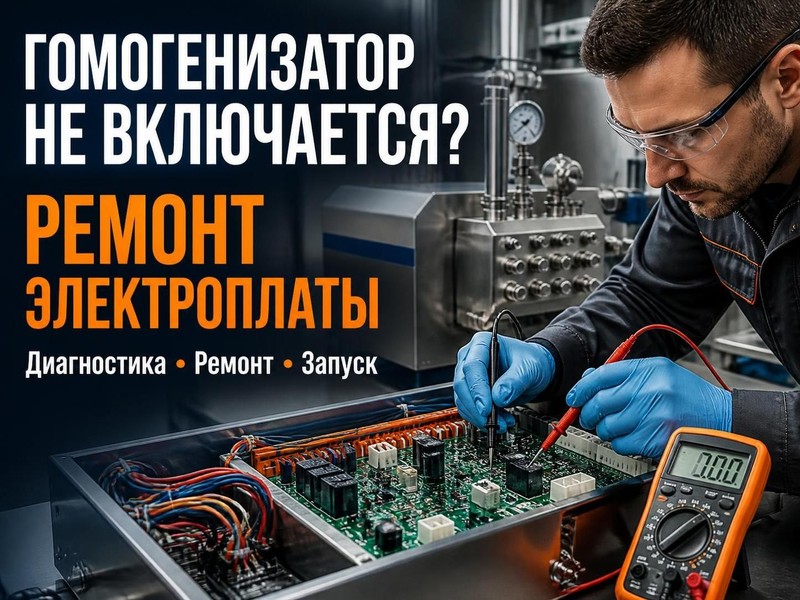 Гомогенизатор не включается: ремонт электроплаты — Игорь, фото