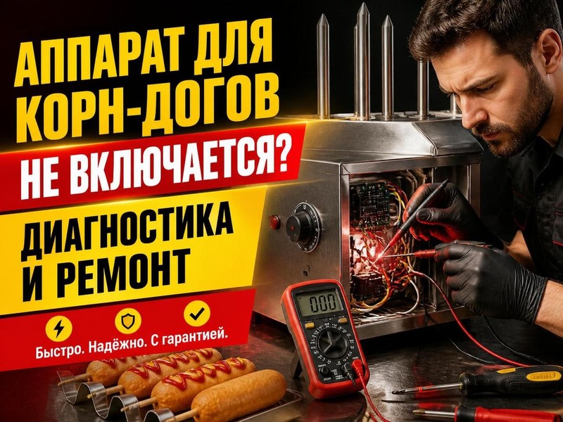 Аппарат для корн-догов не включается: диагностика и ремонт — Сергей, фото