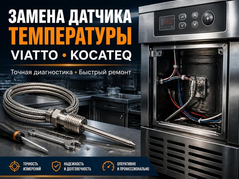 Замена датчика температуры в аппаратах Viatto, Kocateq — Евгений, фото