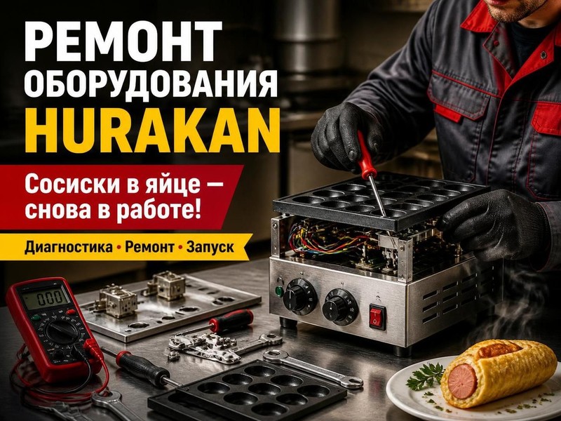 Ремонт оборудования для сосисок в яйце Hurakan