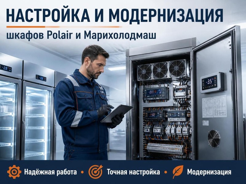 Настройка и модернизация шкафов Polair, Марихолодмаш