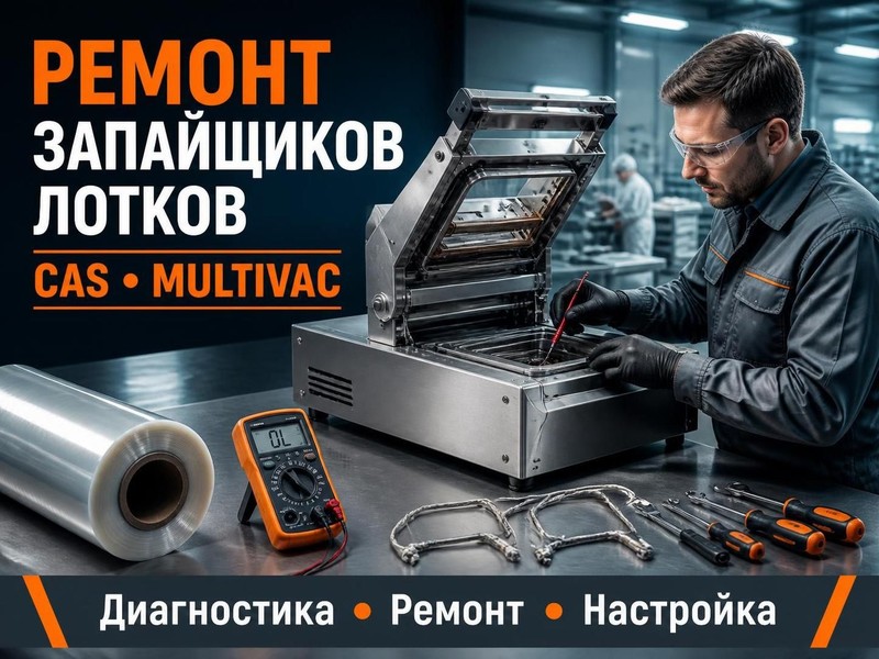 ремонт запайщиков лотков CAS, Multivac