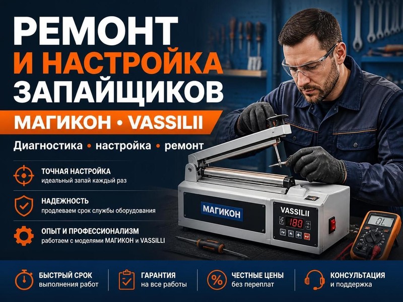 Ремонт и настройка запайщиков МАГИКОН, VASSILII