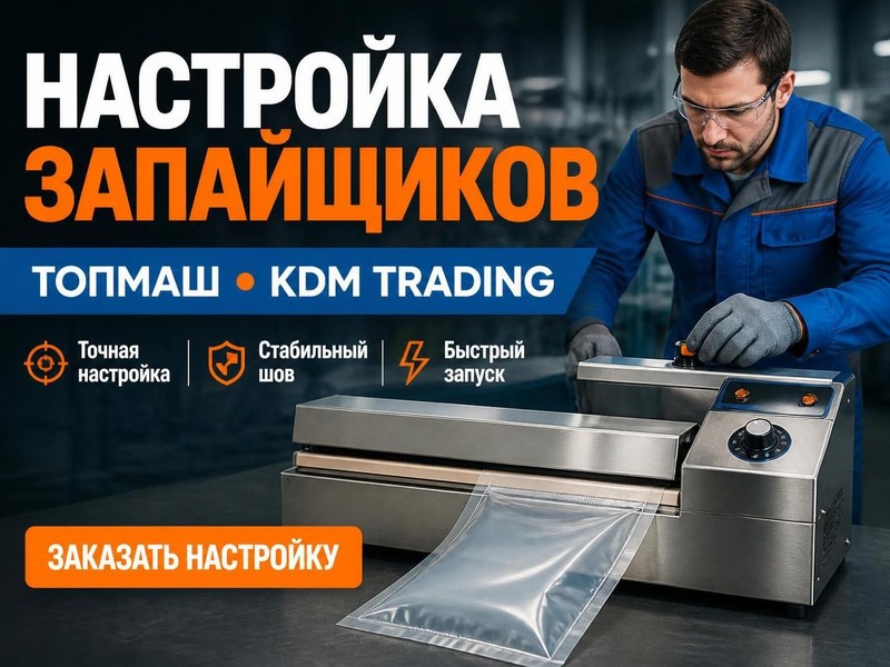 Настройка запайщиков пакетов ТОПМАШ, KDM Trading