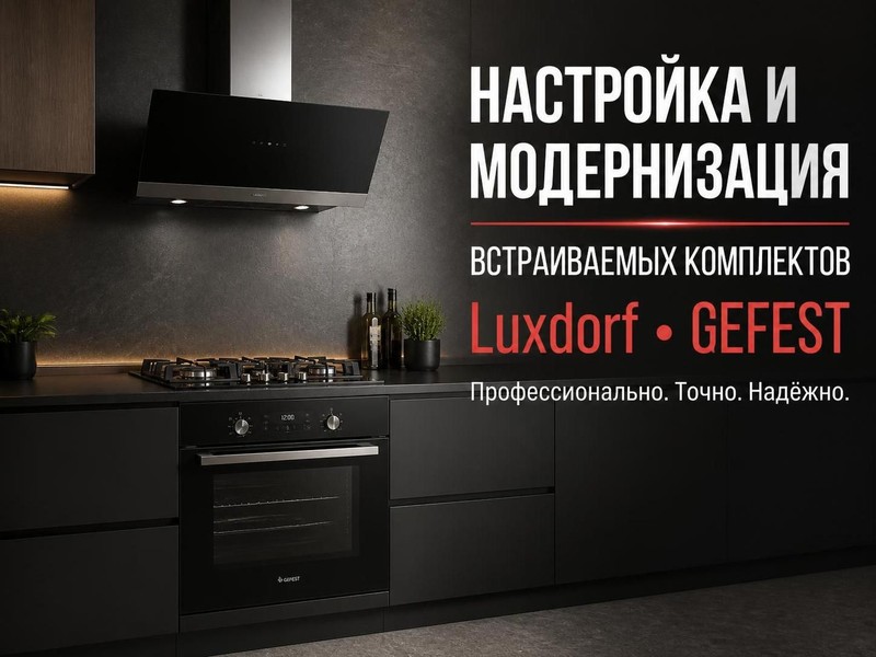 Настройка и модернизация встраиваемых комплектов Luxdorf, GEFEST — Игорь, фото