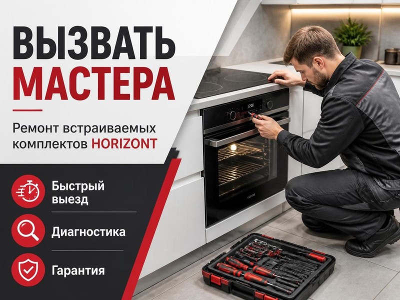 Вызвать мастера по ремонту встраиваемых комплектов HORIZONT — Евгений, фото