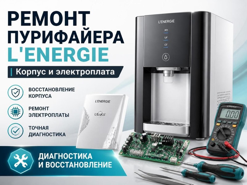 Ремонт корпуса и электроплаты пурифайера L'ENERGIE