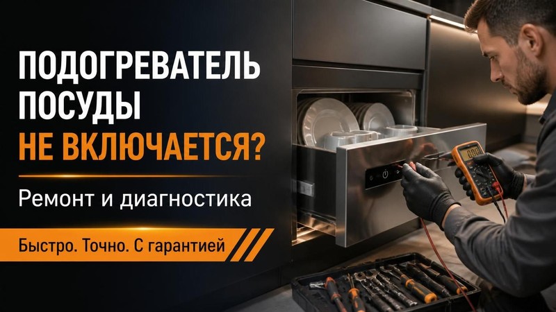 Подогреватель посуды не включается: ремонт и диагностика