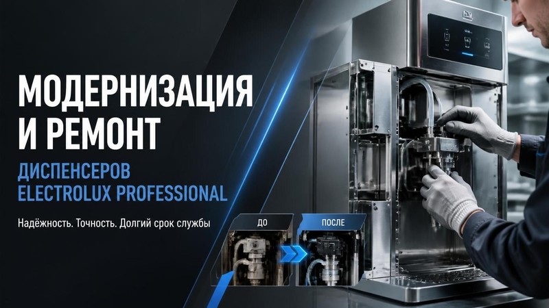 Модернизация и ремонт диспенсеров Electrolux Professional