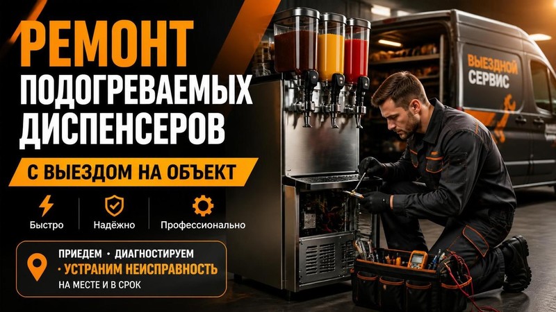 ремонт подогреваемых диспенсеров с выездом