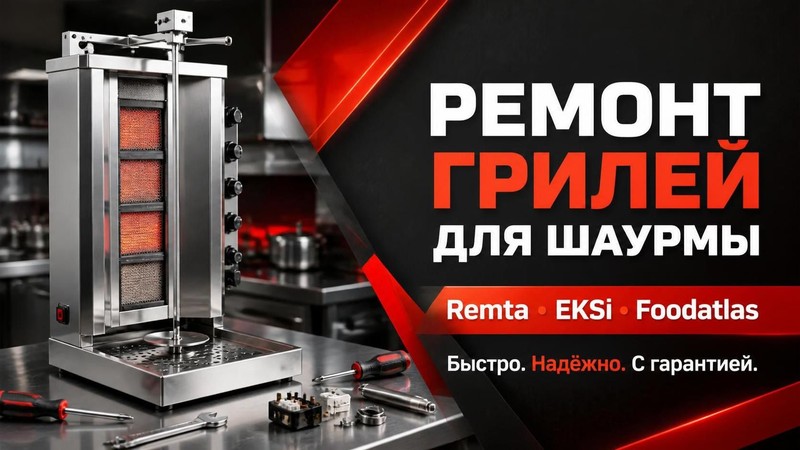 Ремонт грилей для шаурмы Remta, EKSI, Foodatlas