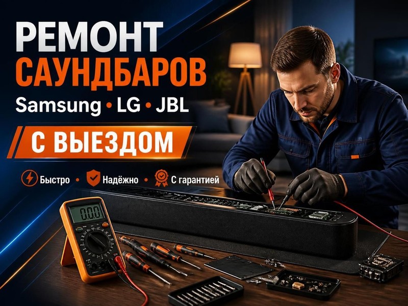 Ремонт саундбаров Samsung, LG, JBL с выездом — Евгений, фото