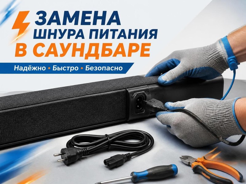 Замена шнура питания в саундбаре — Игорь, фото