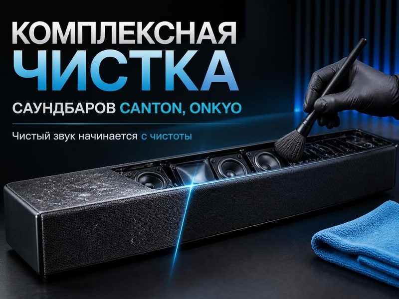 Комплексная чистка саундбаров Canton, Onkyo — Владимир, фото