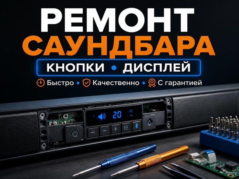 Ремонт кнопок и дисплея саундбара — Павел, фото