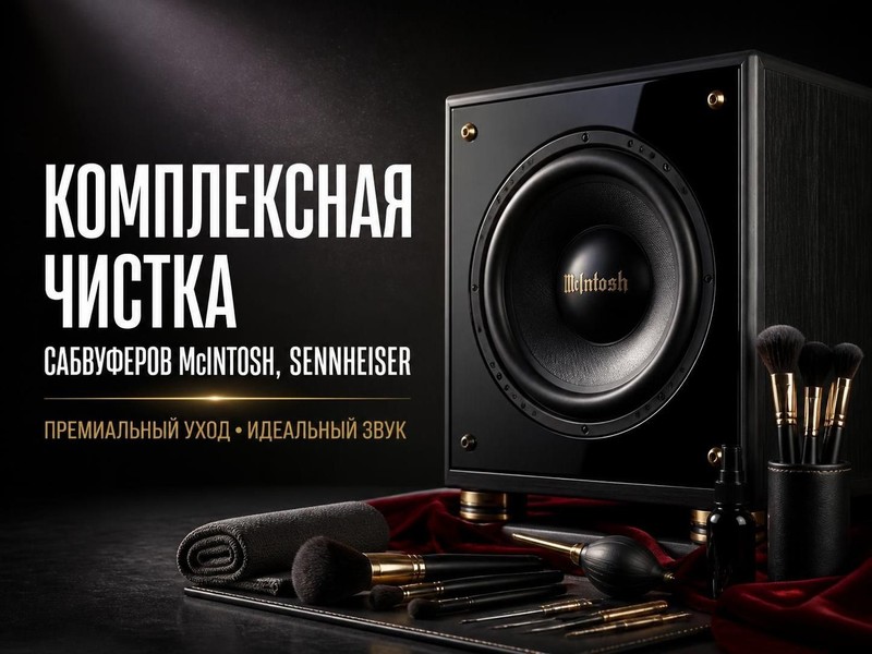 Комплексная чистка сабвуферов McIntosh, SENNHEISER — Павел, фото