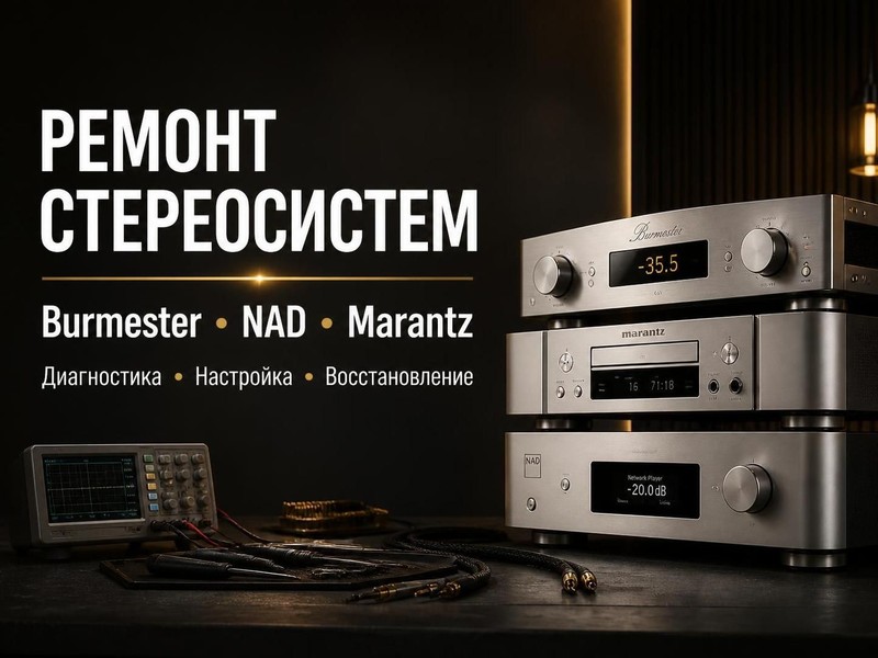 Ремонт стереосистем Burmester, NAD, Marantz — Дмитрий, фото