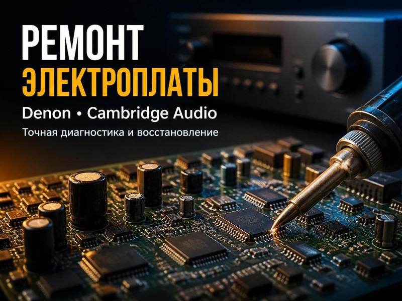 Ремонт электроплаты стереосистемы Denon, Cambridge Audio — Николай, фото