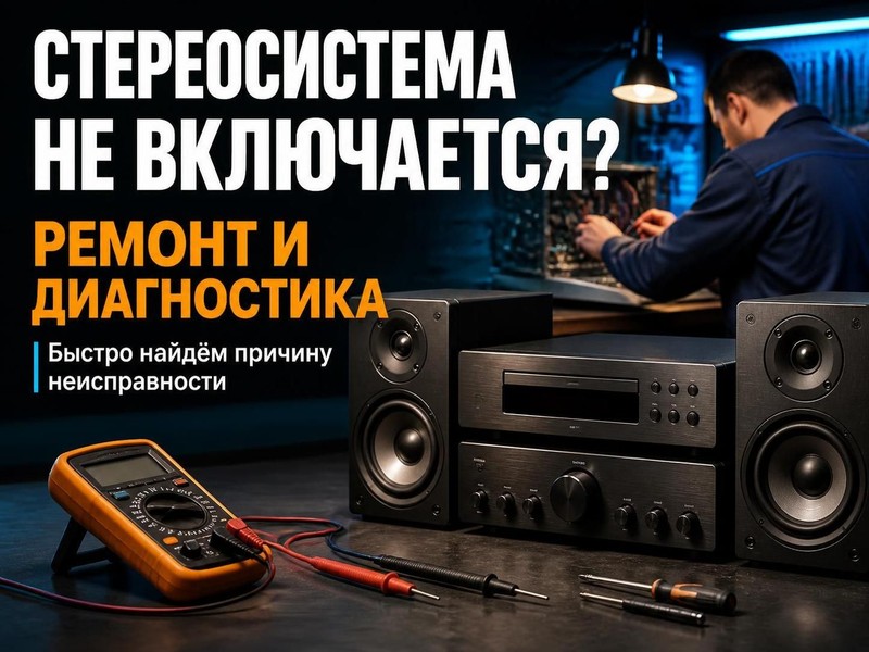 Стереосистема не включается: ремонт и диагностика