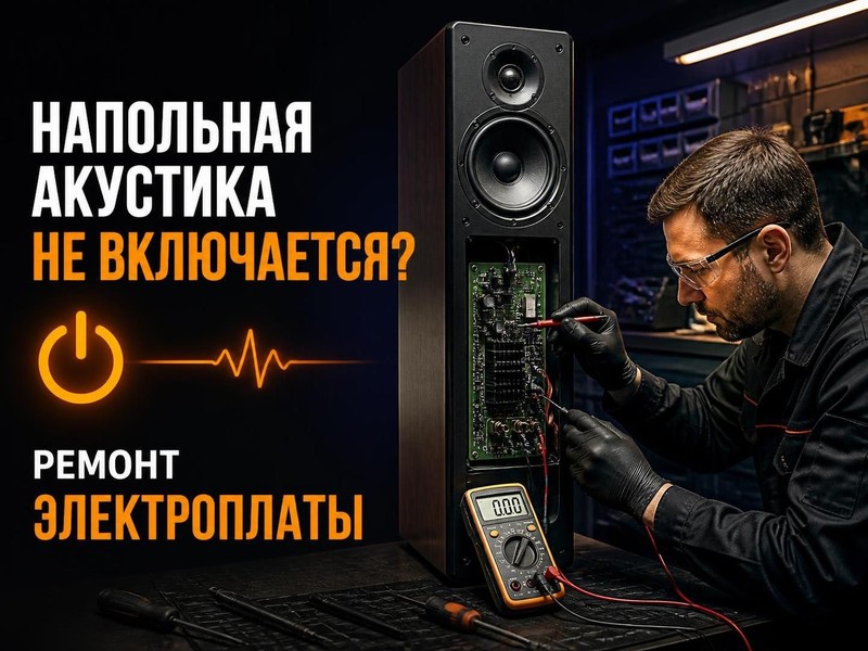 Напольная акустика не включается: ремонт электроплаты