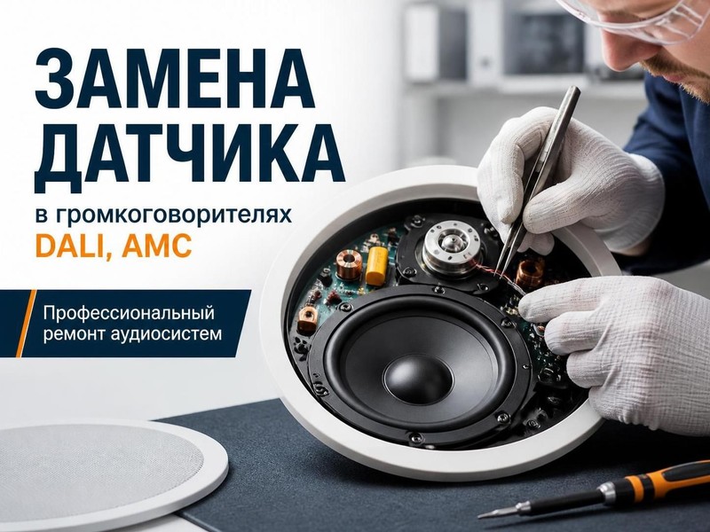 Замена датчика в громкоговорителях DALI, AMC