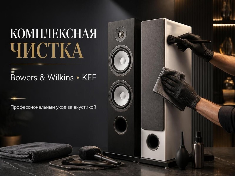 Комплексная чистка громкоговорителей Bowers & Wilkins, KEF