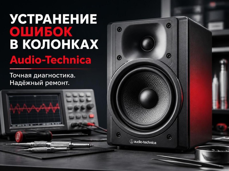Устранение ошибок в колонках Audio-Technica