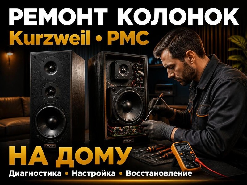 Ремонт колонок Kurzweil, PMC на дому