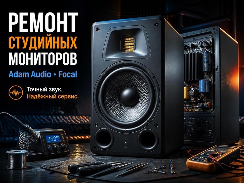 Ремонт студийных мониторов Adam Audio, Focal