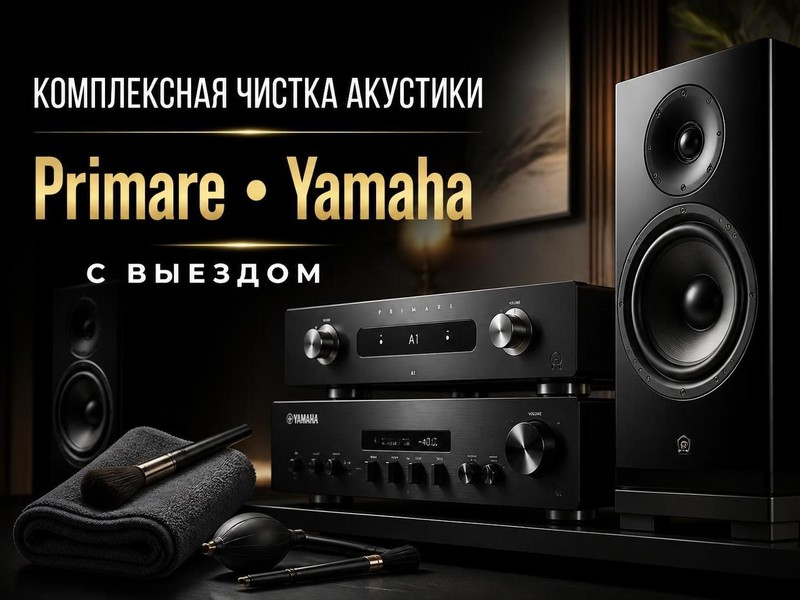 Комплексная чистка акустики Primare, Yamaha с выездом