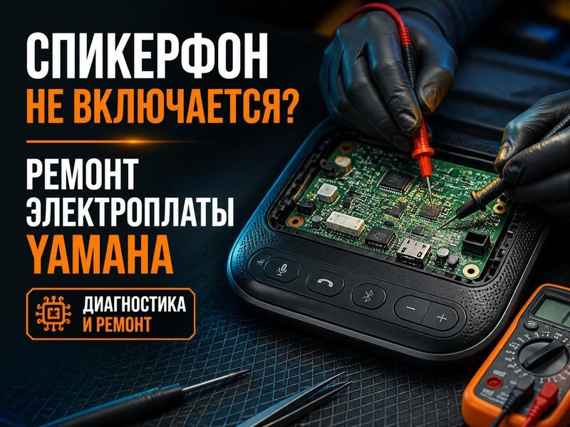 Спикерфон не включается: ремонт электроплаты Yamaha