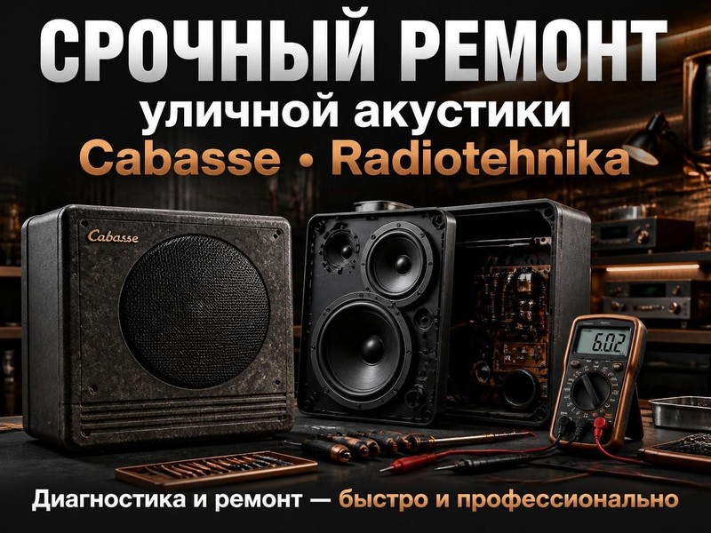 Срочный ремонт уличной акустики Cabasse, Radiotehnika